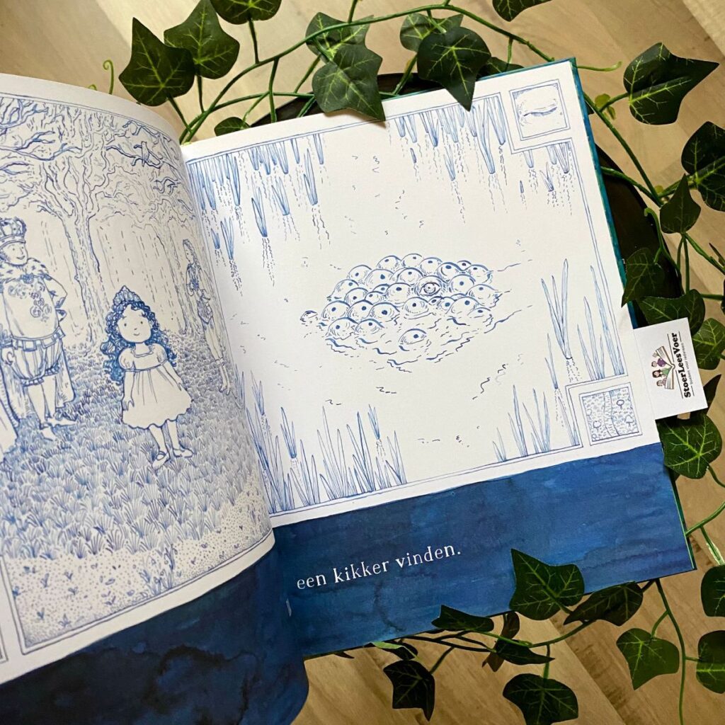 illustraties met blauw en simplistisch sofie pluim