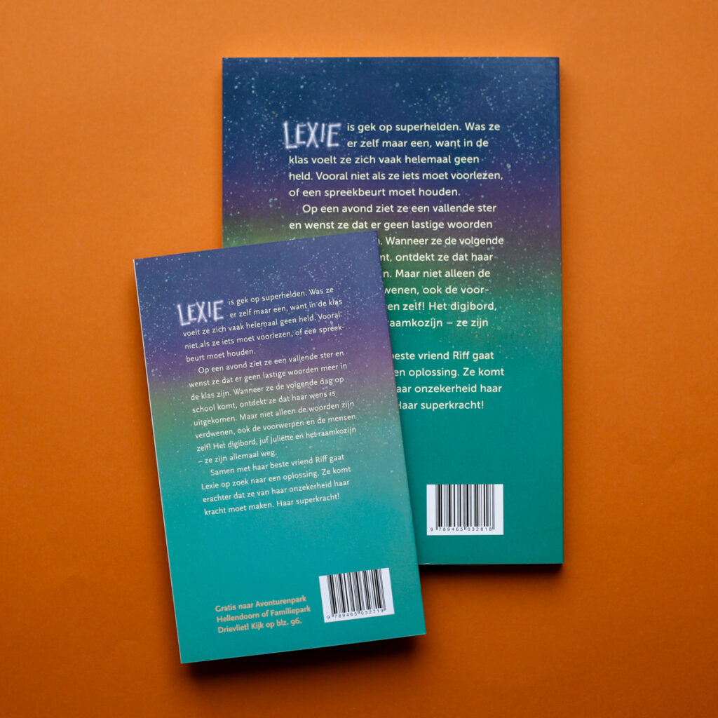 achterkant Kinderboekenweekgeschenk 2025 gewone versie en XL versie