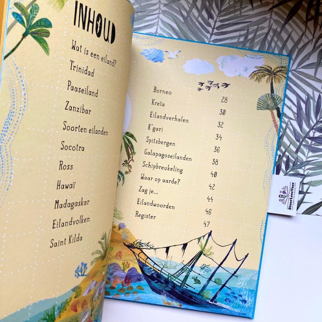 inhoudsopgave onze eilanden yuval zommer prentenboek