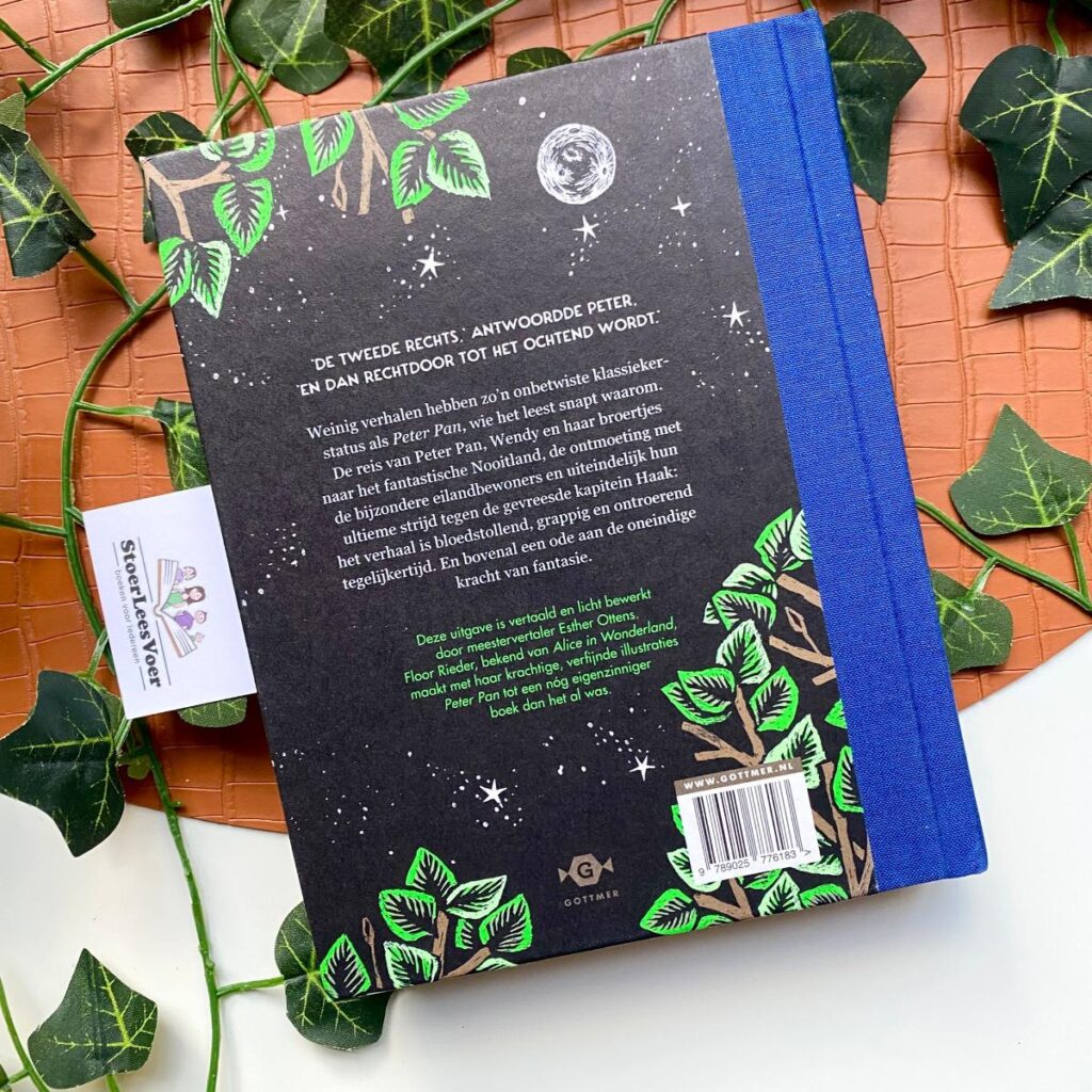 Peter Pan floor rieder achterkant achterflap synopsis samenvatting cover omslag kaft