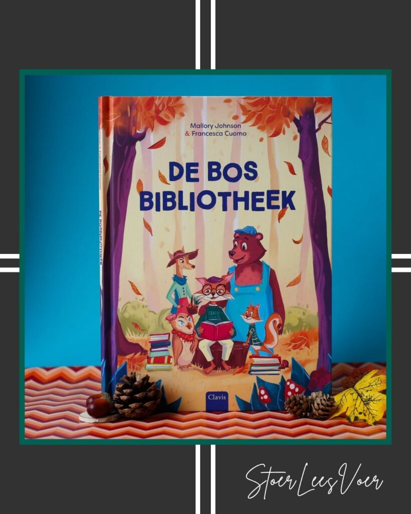 De bosbibliotheek met StoerLeesVoer kader