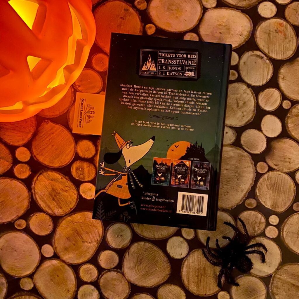 Sherlock Honds en het spookkasteel achterkant achterflap synopsis samenvatting cover omslag kaft tim collins