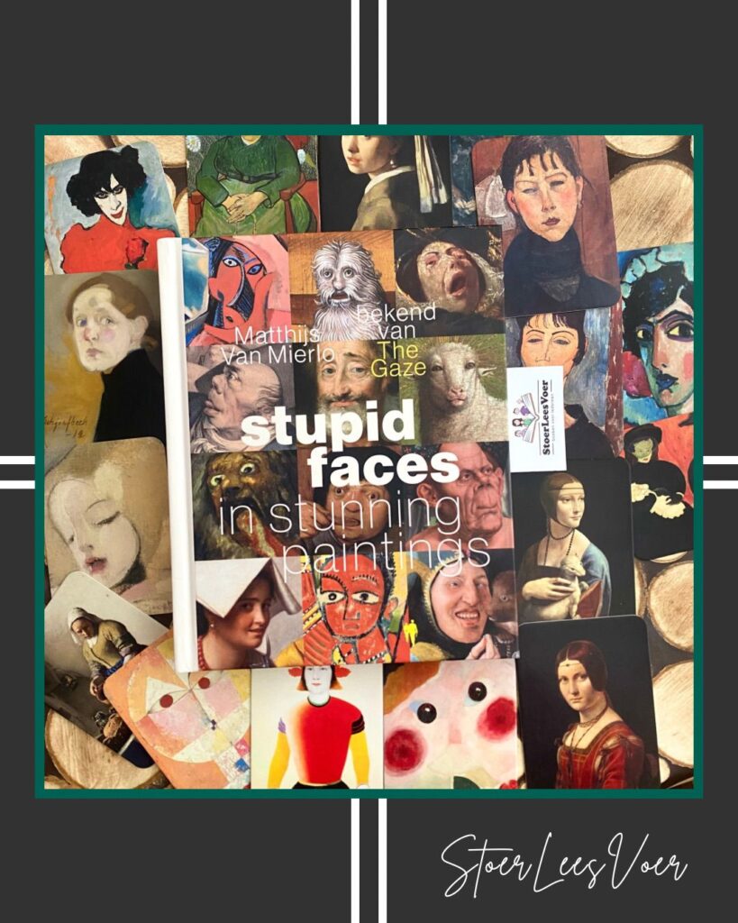 Stupid Faces in Stunning Paintings voorkant cover omslag kaft kunstboek van Matthijs Van Mierlo