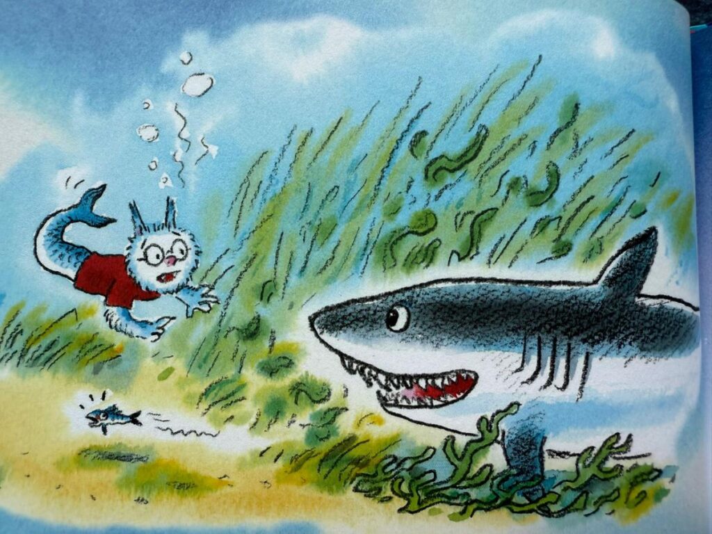 dolfje weerwolfje met een haai