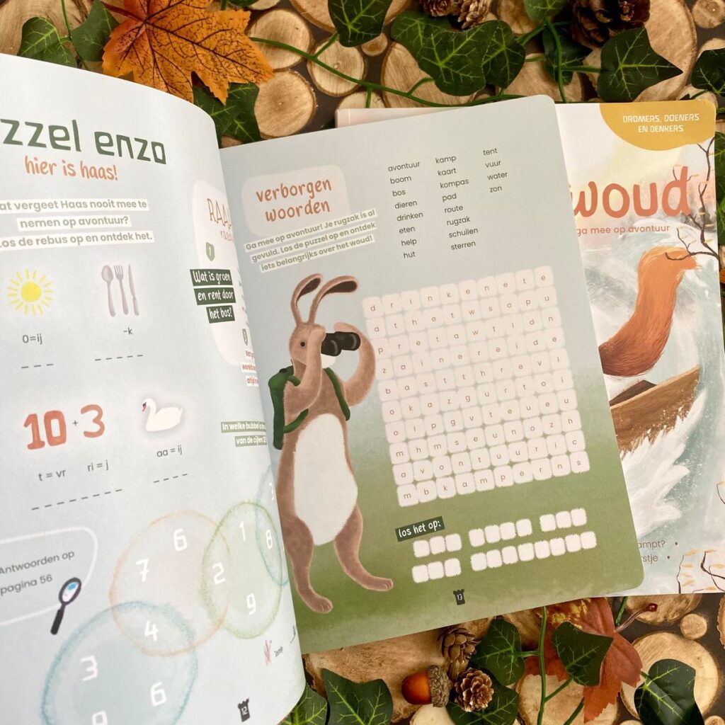 puzzel met haas natuur