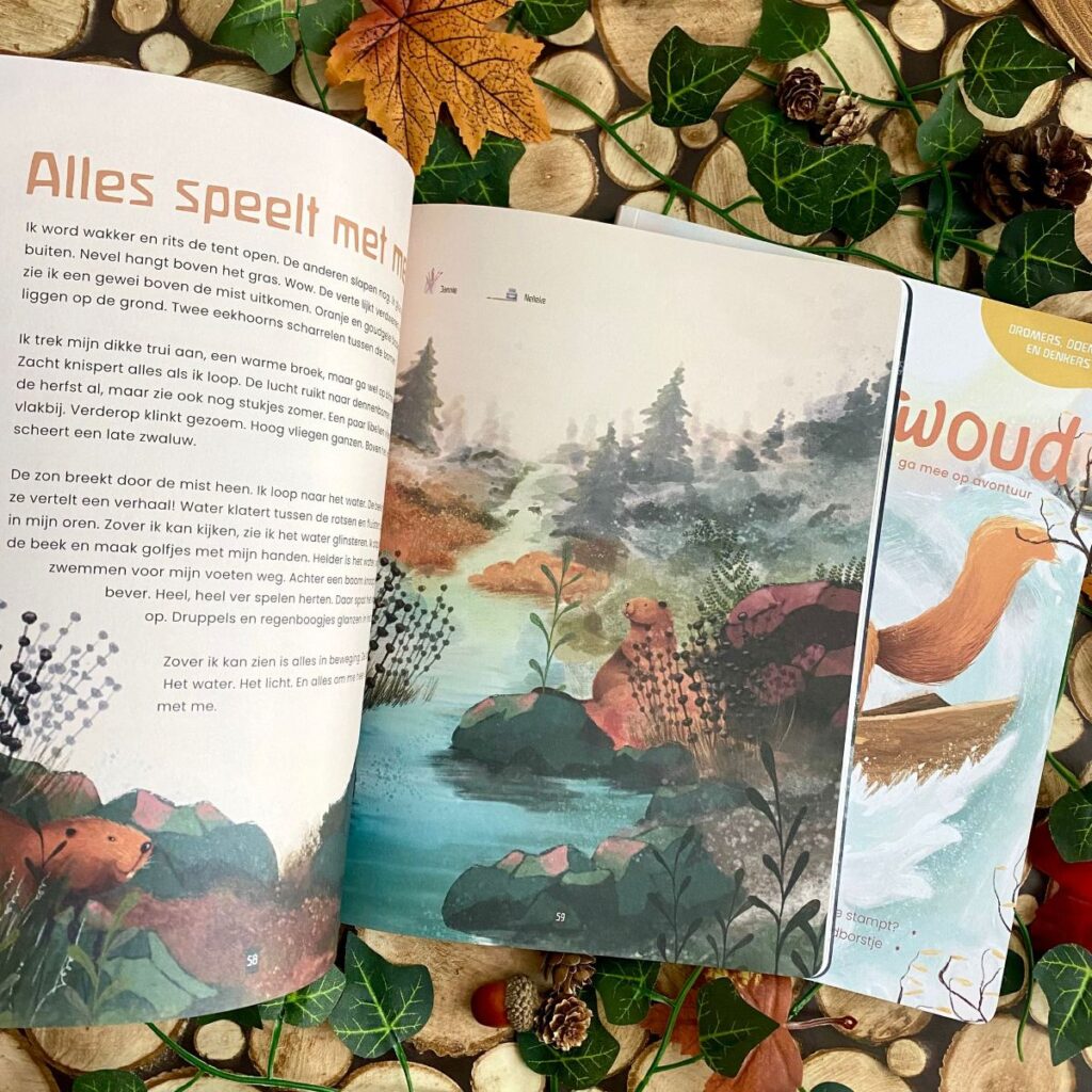 verhaal en illustraties tijdschrift wonderwoud herfsteditie