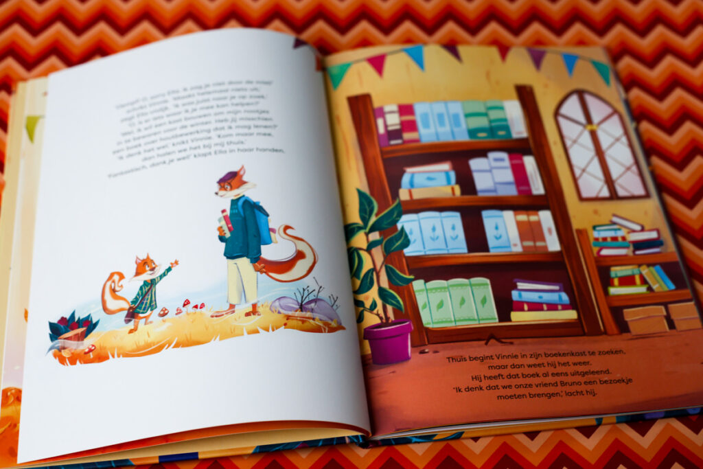 bladspiegel 1/2 Vinnie Vos en zijn boekenverzameling