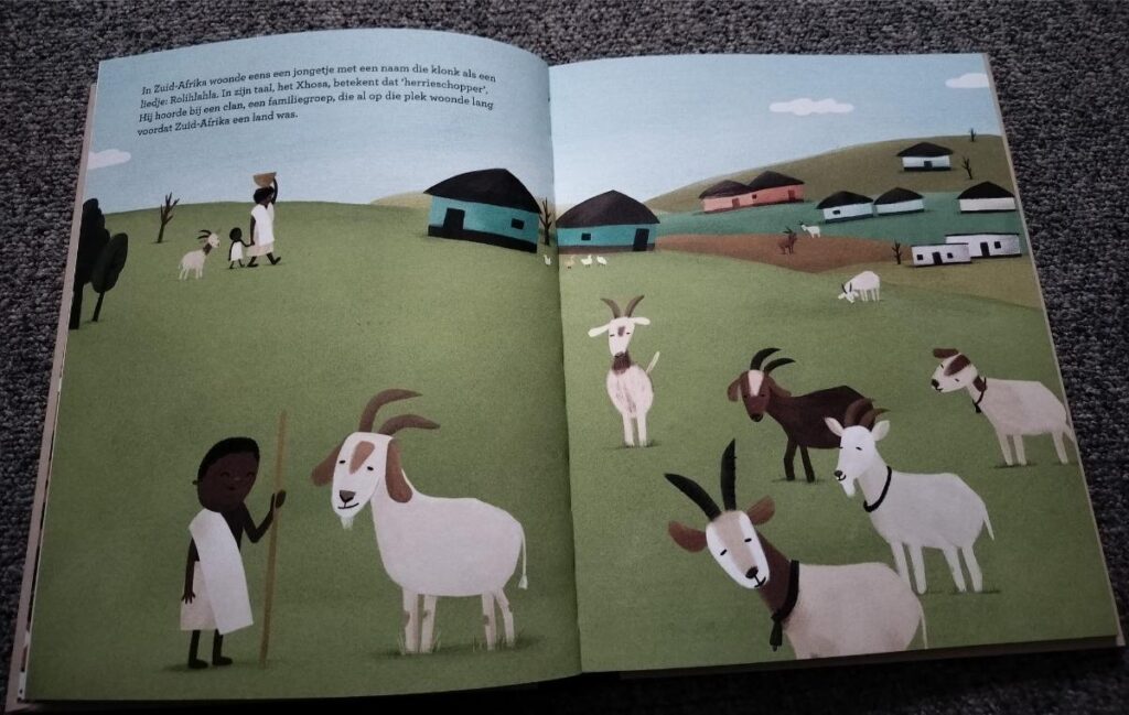 Eerste bladzijde Nelson Mandela