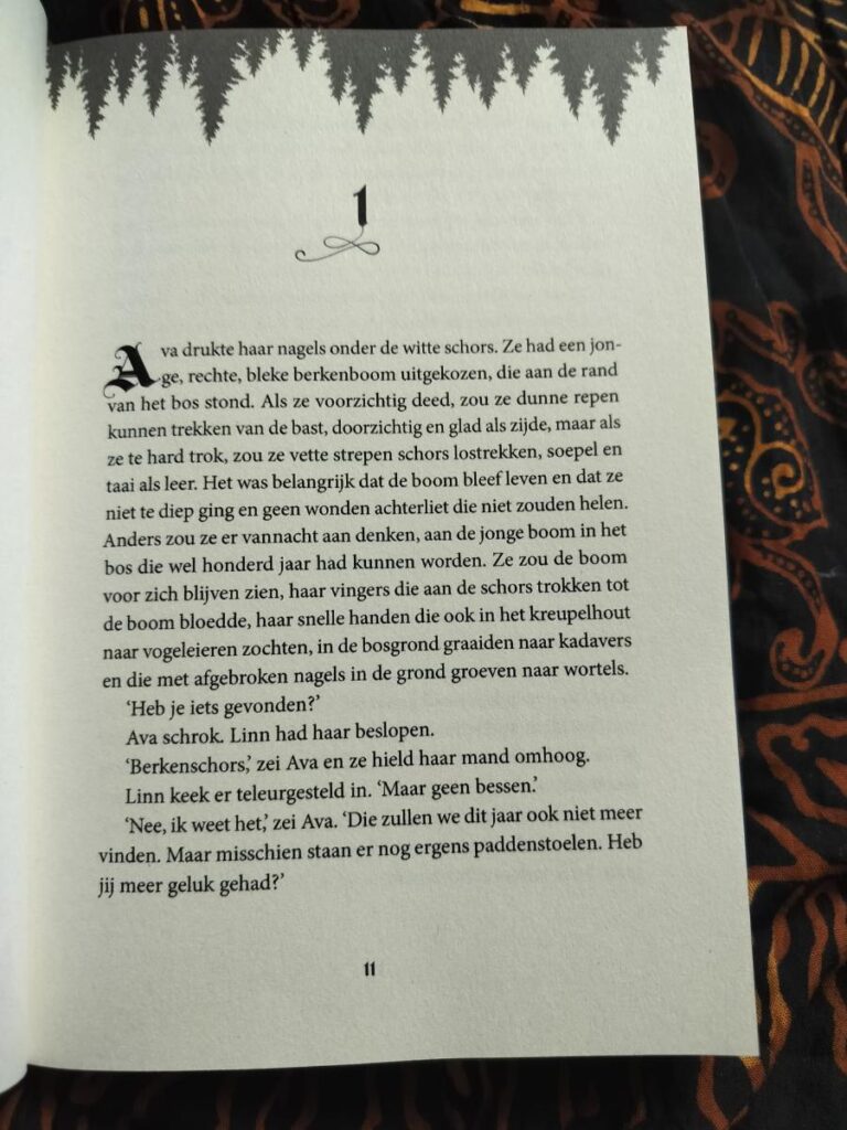 Eerste bladzijde Diep in het donkere woud