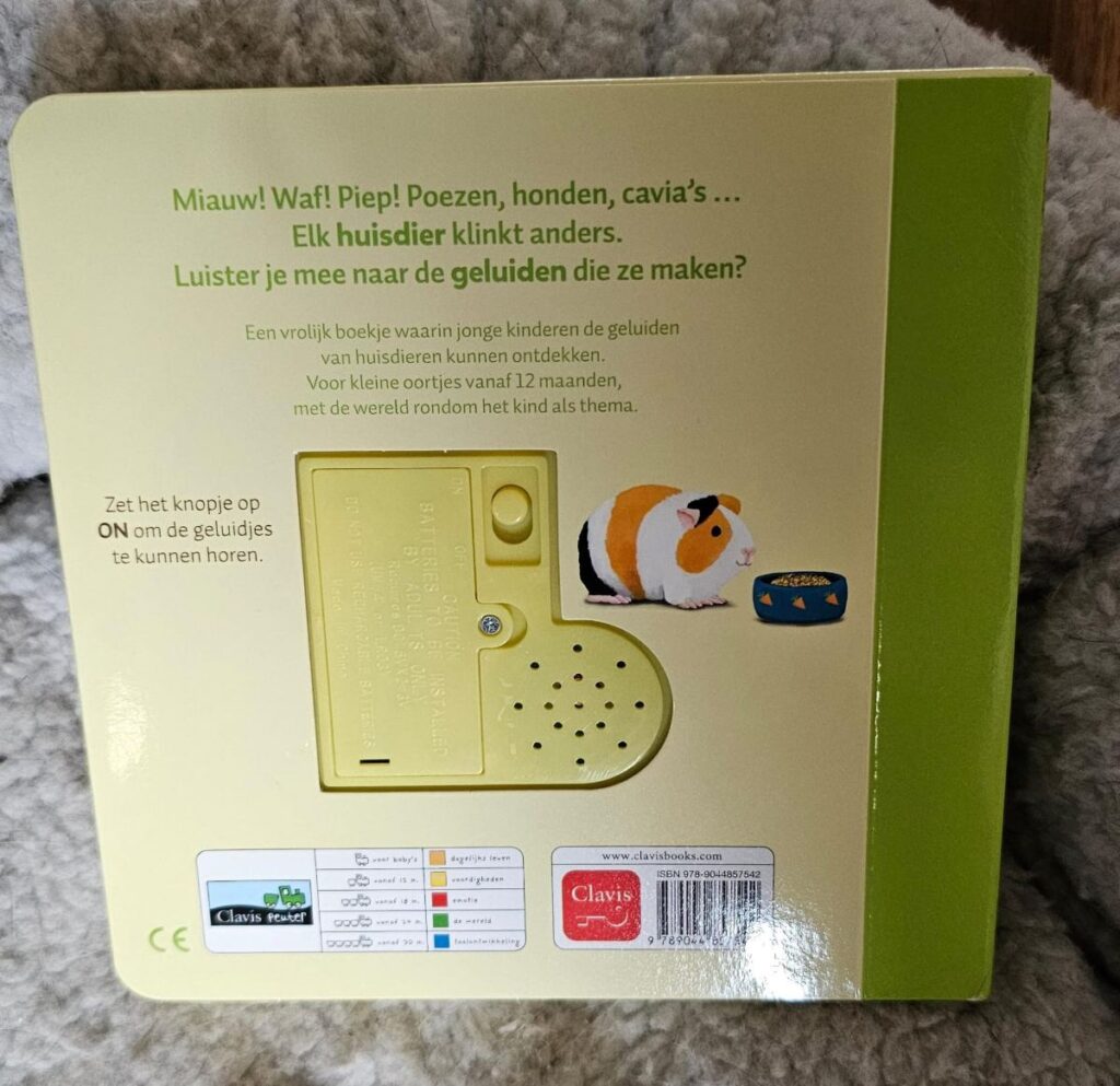 Huisdieren geluiden boekje met echte dierengeluiden