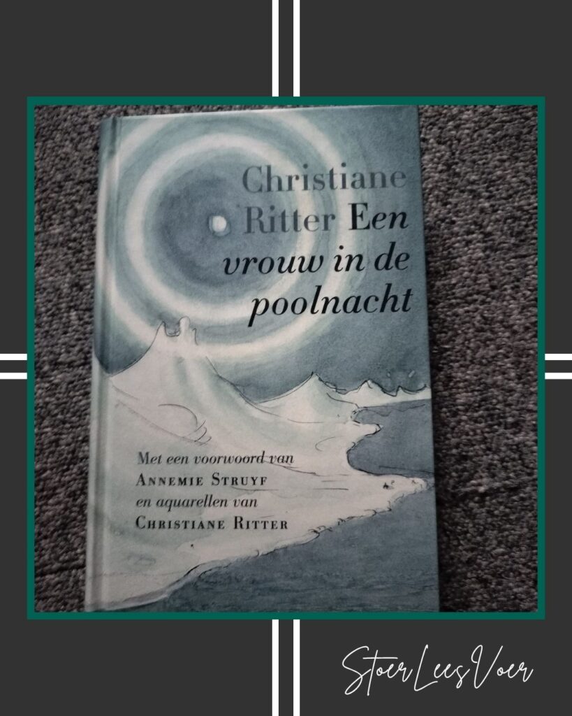 Kader een vrouw in de poolnacht