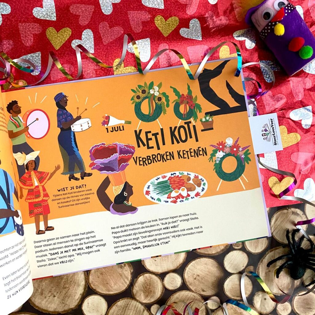 keti koti alle dagen feest prentenboek tekst illustraties