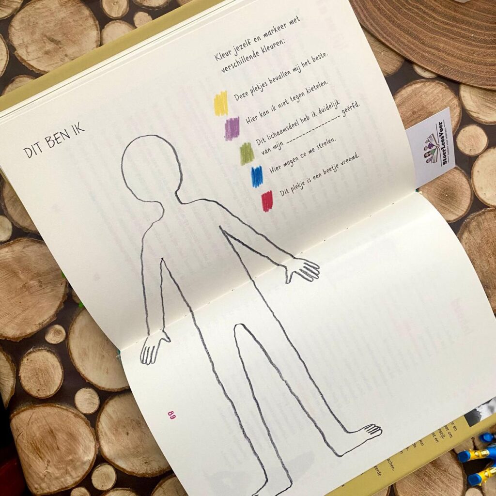 zelfbeeld tekenen en invullen jeugdboek