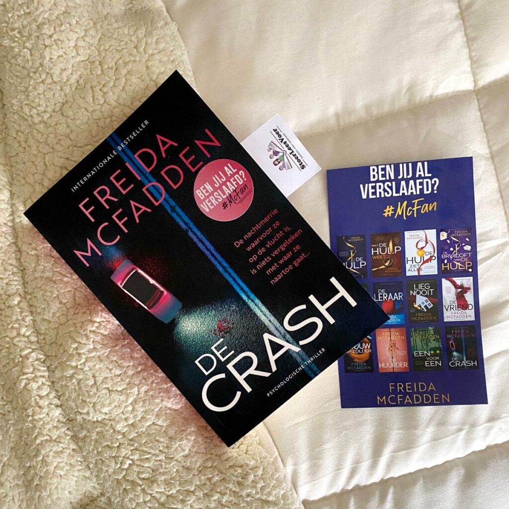 De crash freida McFadden thriller voorkant cover omslag kaft