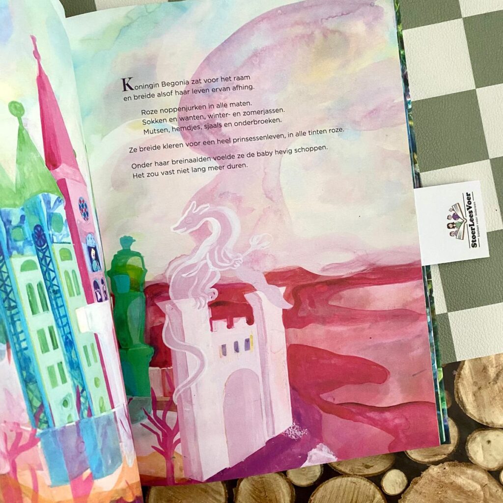 De prinses van plakkehanden tekst en illustraties begin prentenboek