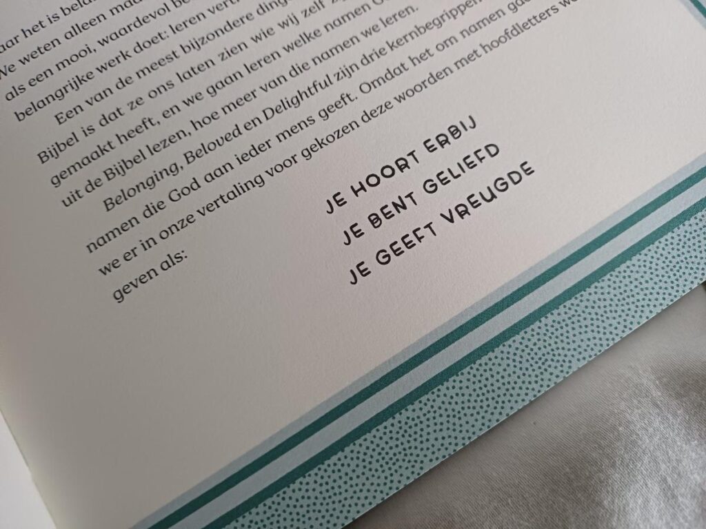 je hoort erbij, je bent geliefd, je geeft vreugde