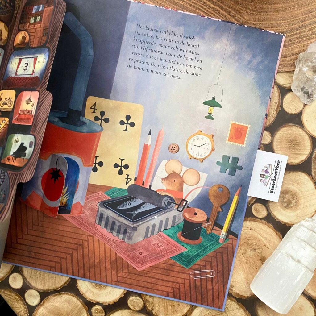 Het huis met het rode deurtje tekst en illustratie