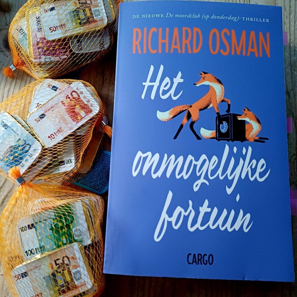 'Het Onmogelijke Fortuin' is het vijfde deel in de succesvolle 'Moordclub op Donderdag serie' voorkant cover omslag kaft