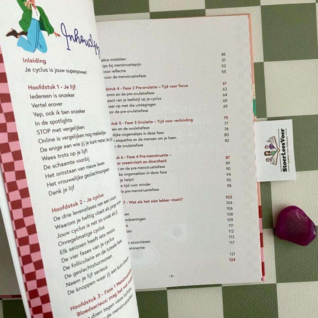 inhoudsopgave gids tieners over cyclus ongesteldheid en hormonen marije van den berg