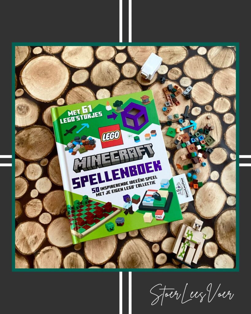 Minecraft spellenboek voorkant cover omslag kaft met lego