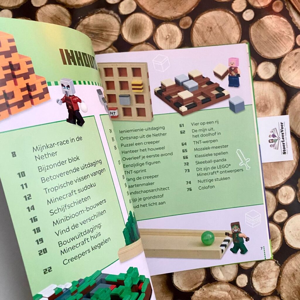 inhoudsopgave Minecraft spellenboek