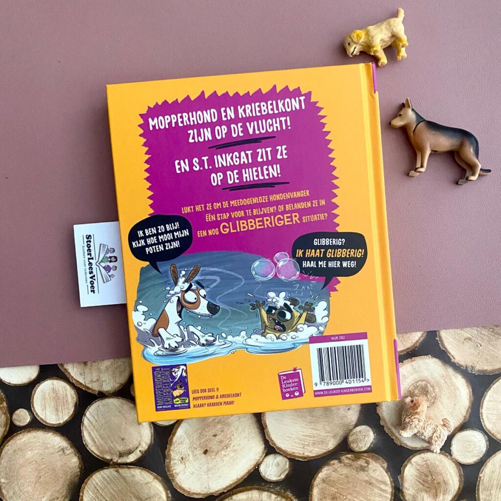 Mopperhond & Kriebelkont achterkant achterflap synopsis samenvatting cover omslag kaft