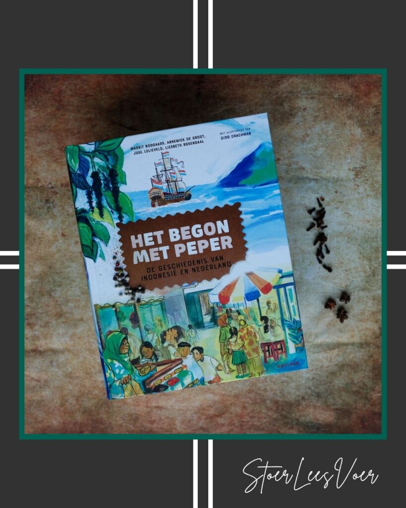 Het begon met peper voorkant met StoerLeesVoer kader en kruiden