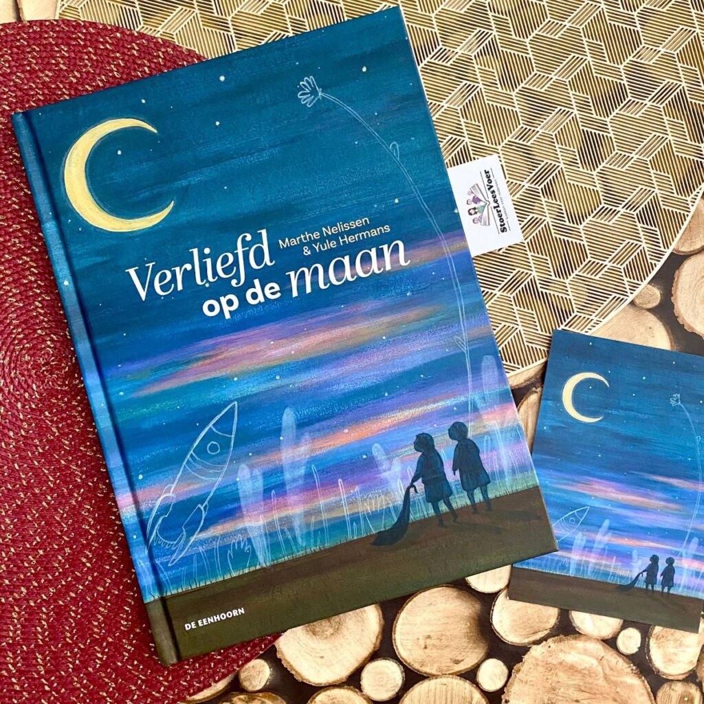 Verliefd op de maan voorkant cover omslag kaft prentenboek