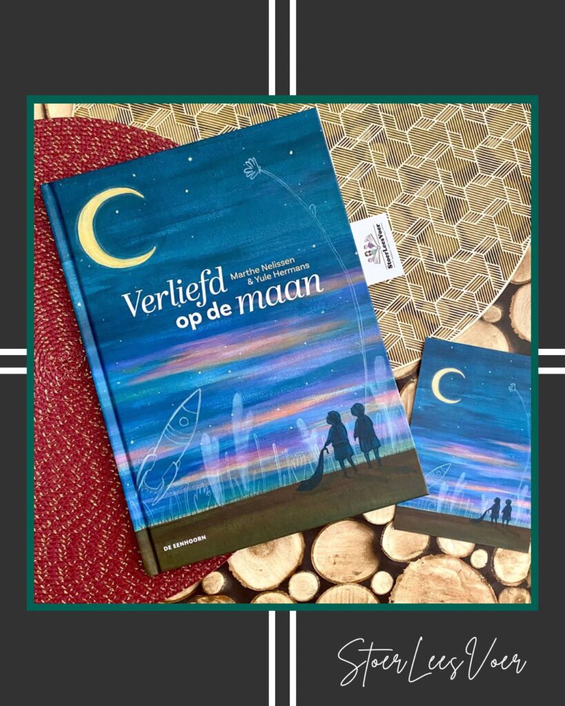Verliefd op de maan voorkant cover omslag kaft prentenboek