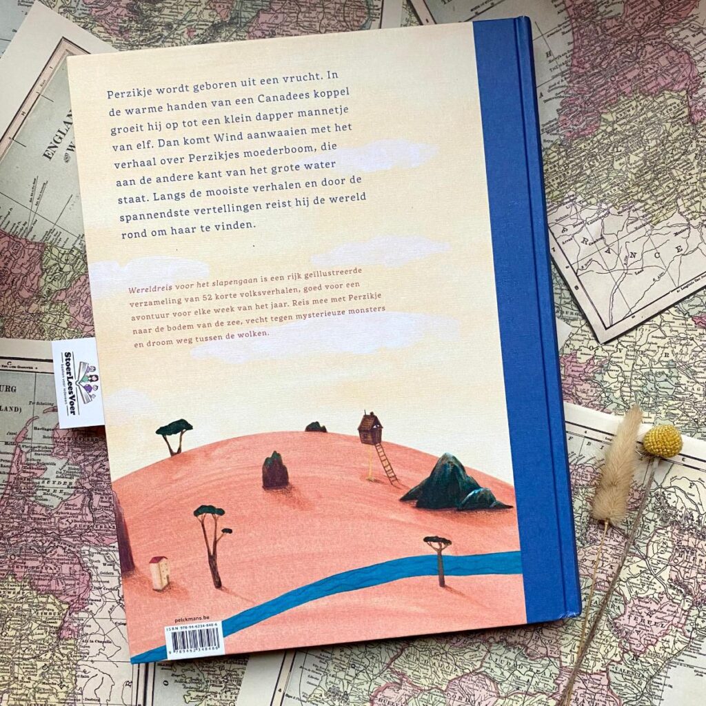 Wereldreis voor het slapengaan achterkant achterflap synopsis samenvatting cover omslag kaft sprookjesboek yule hermans