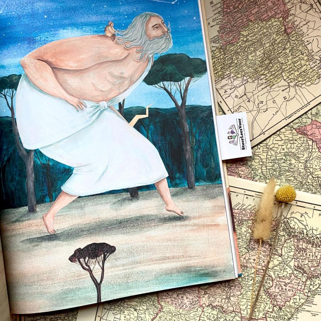 Wereldreis voor het slapengaan illustratie