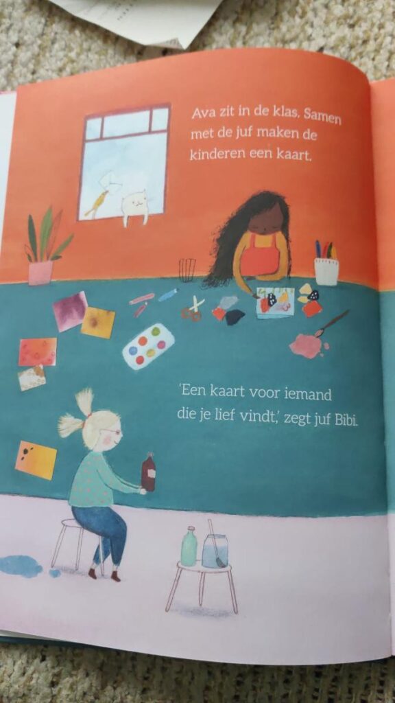 eerste bladzijde een kaart voor de liefste