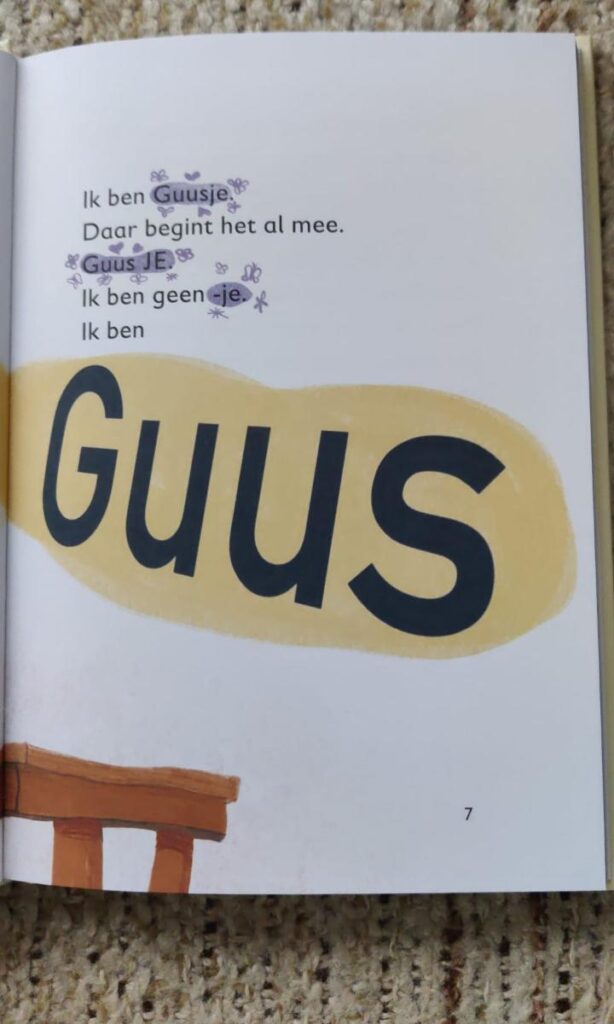 eerste bladzijde Ik ben Guusje