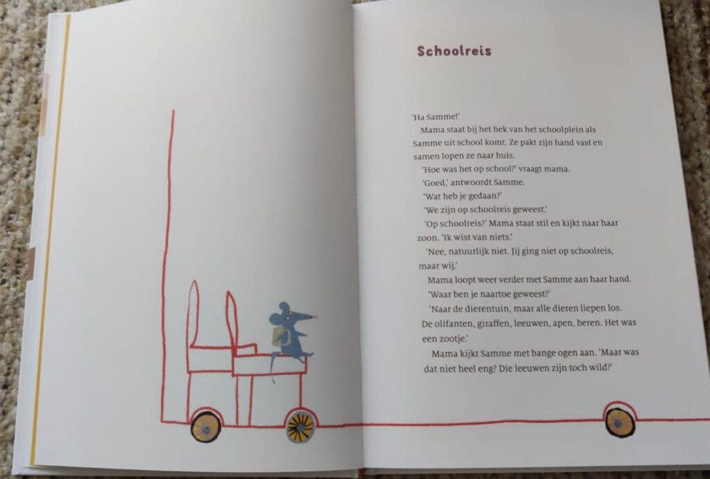 Eerste bladzijde Hoe was het op school Samme?