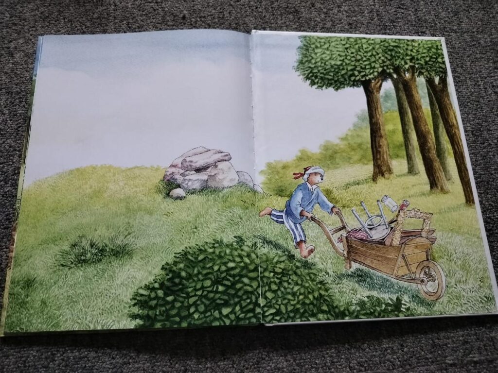 Mooie schutbladen De jonge schilder en de koning