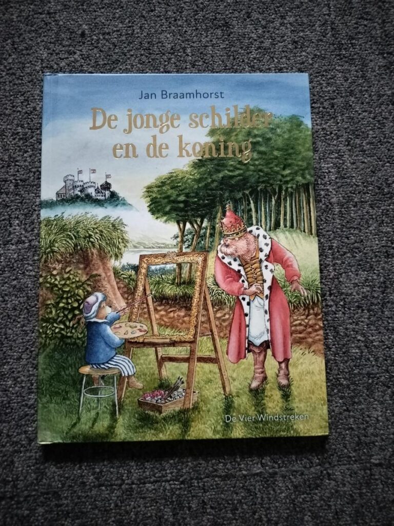 Kader De jonge schilder en de koning voorkant cover omslag kaft prentenboek