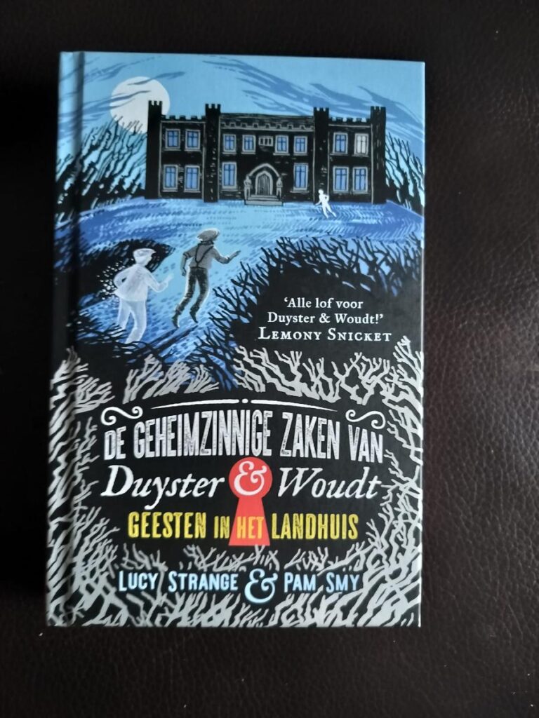 Kader De geheimzinnige zaken van Duyster en Woudt geesten in het landhuis lucy strange voorkant cover omslag kaft