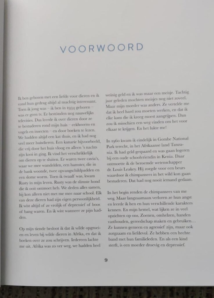 voorwoord Jane Goodall