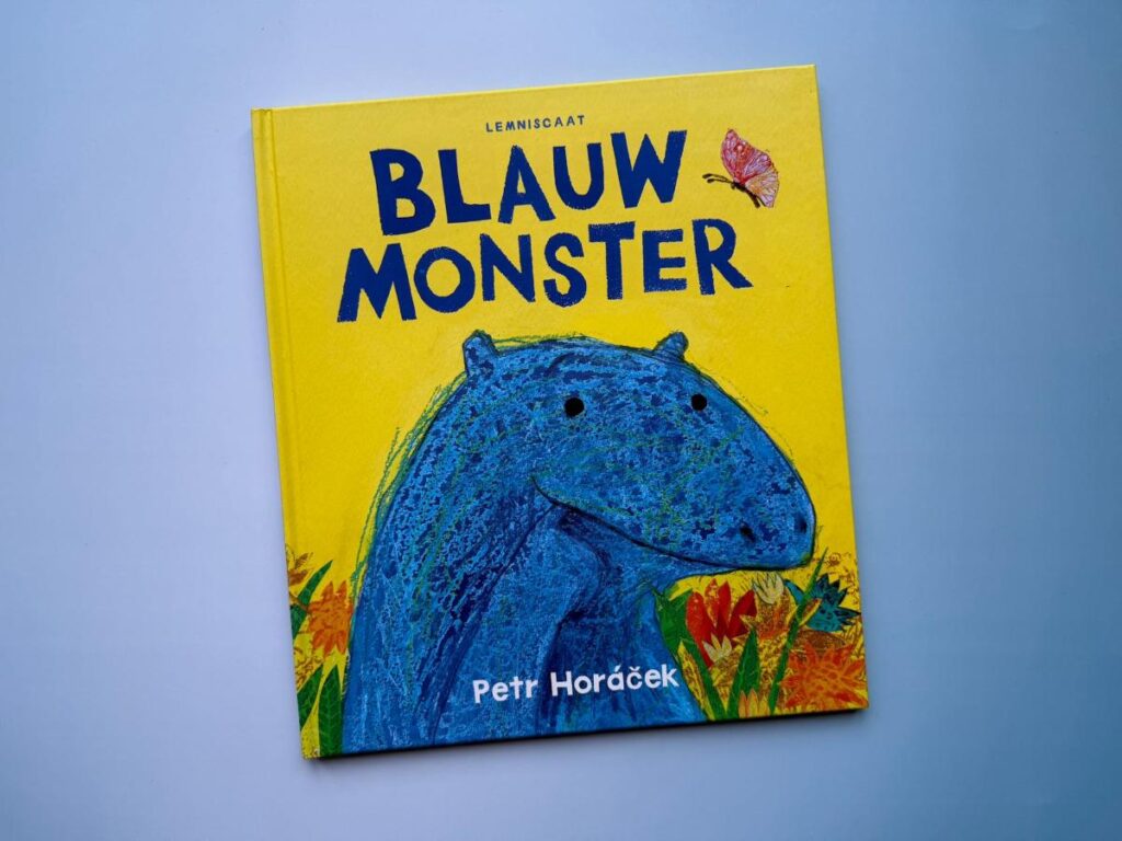 blauw monster voorkant cover omslag kaft prentenboek