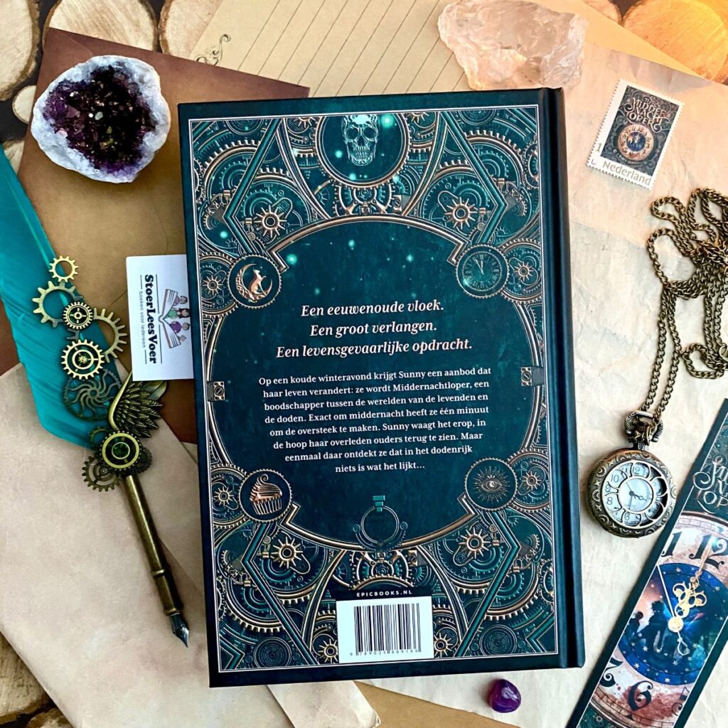 De Middernachtloper achterkant achterflap synopsis samenvatting cover omslag kaft maren stoffels epic books