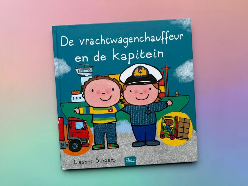 de vrachtwagenchauffeur en de kapitein voorkant cover omslag kaft