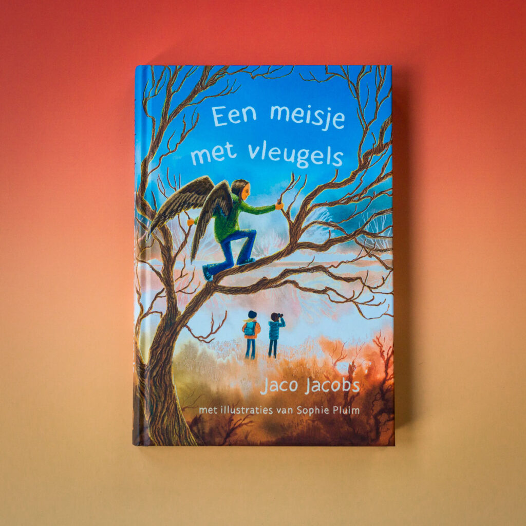 Een meisje met vleugels - voorkant cover omslag kaft - StoerLEesVoer kader