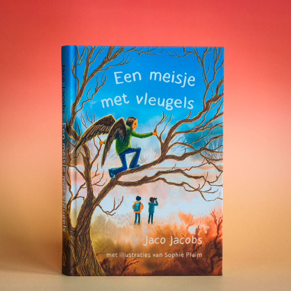 Een meisje met vleugels - voorkant cover omslag kaft - StoerLEesVoer kader
