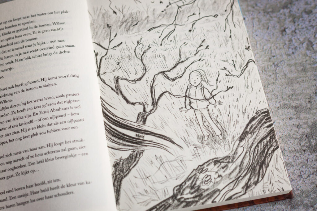 illustratie van Willow die iets in de boom ziet