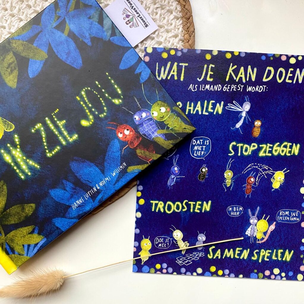 Ik zie jou voorkant cover omslag kaft prentenboek pesten met pestkaart