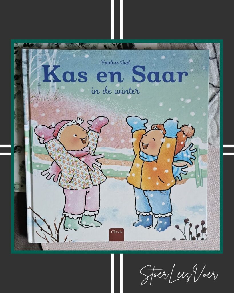 Kas en Saar in de winter voorkant cover omslag kaft prentenboek