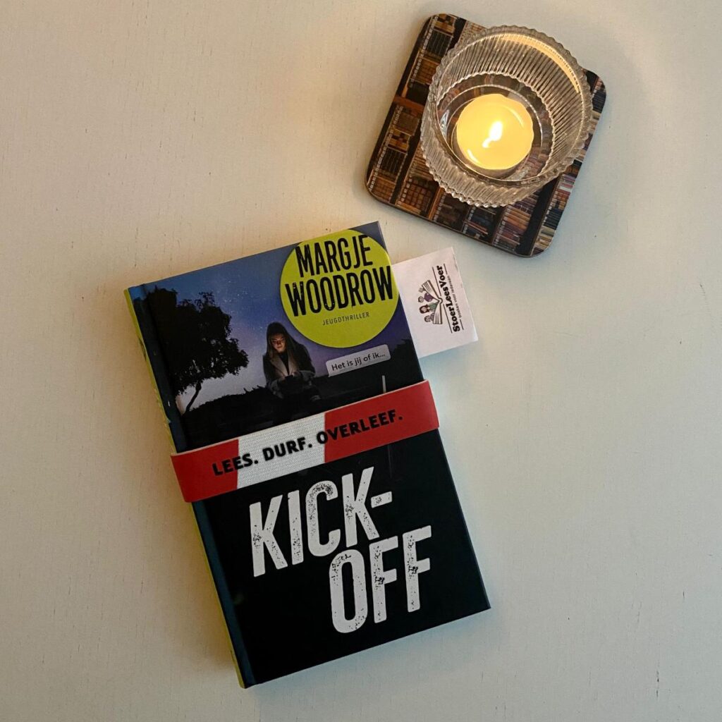 Kick-off margje woodrow voorkant cover omslag kaft prequel shoot-out