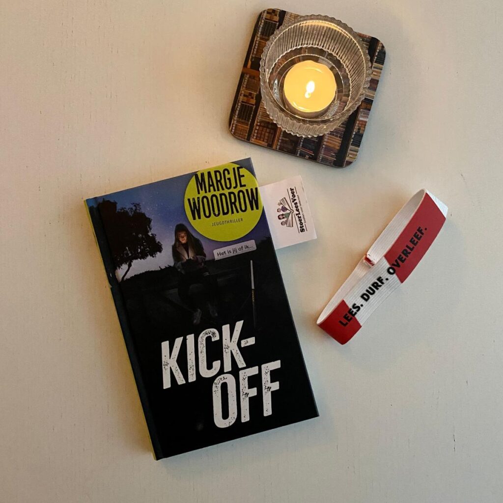 Kick-off margje woodrow voorkant cover omslag kaft prequel shoot-out