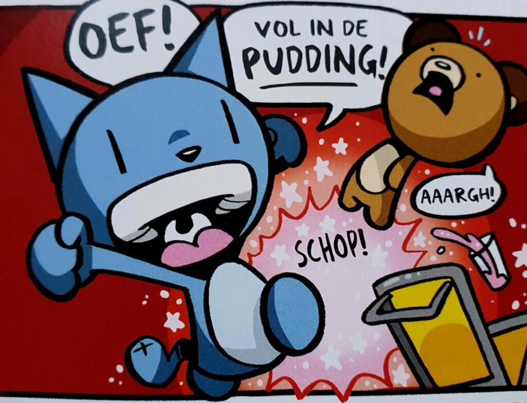 Loesjkin gaat vol in de pudding!