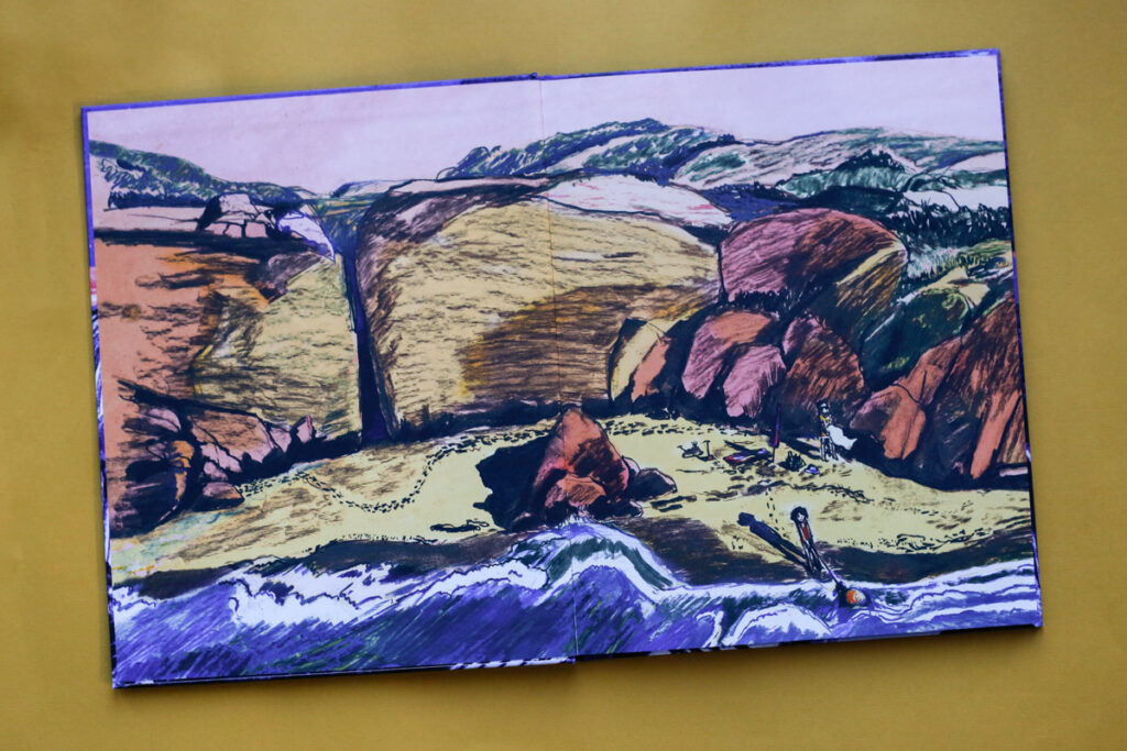 schutblad overdag aan het strand door Karst-Janneke Rogaar